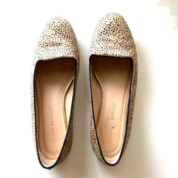 Loeffler Randall Leopard Print Pony Hair Flats - Size 6.5 - Picture 2 of 3